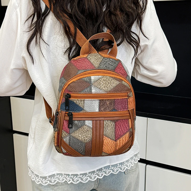 Style Women's Patchwork Backpa - Fashion Backpack Women recension och pris