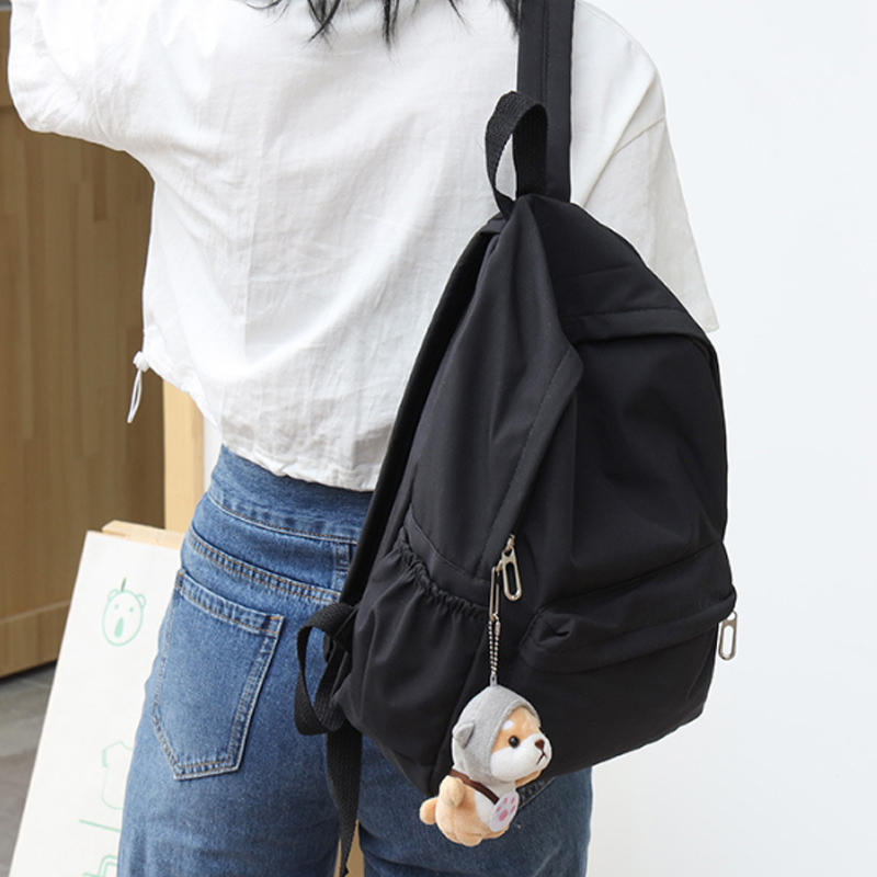 Women Solid Color Leisure Back - Canvas Backpack Casual recension och pris